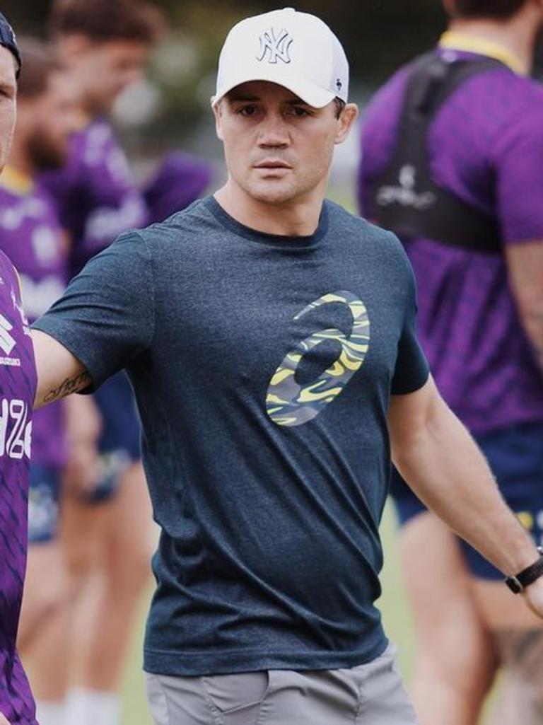 Storm legend Cooper Cronk has helped being Nick Meaney up to speed in the halves. Picture: Instagram