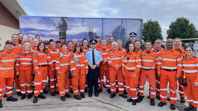 NSW SES The Hills Shire unit commemorate Anzac Day.