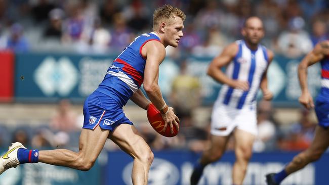 Adam Treloar looked sharp for the Bulldogs. Picture: Getty Images