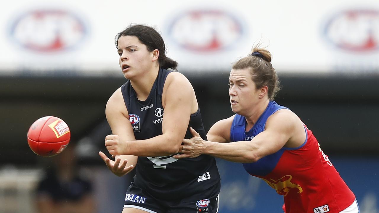 Madison Prespakis was at her bulldozing best. Picture: AFL Photos/Getty Images