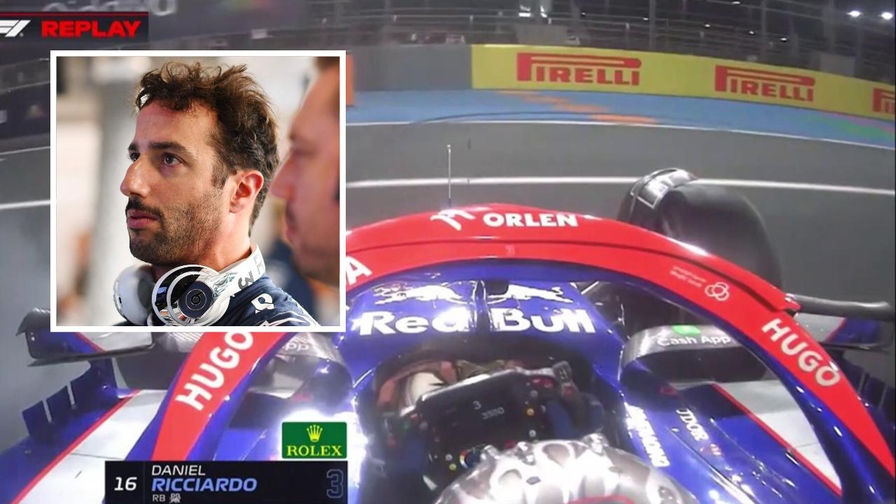 Daniel Ricciardo had an ugly moment. Photo: Sky Sports.