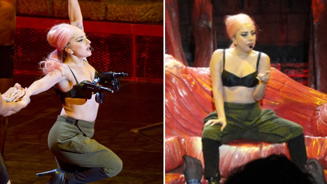 Lady Gaga drops the machine-gun bra costume from tour after intense  criticism