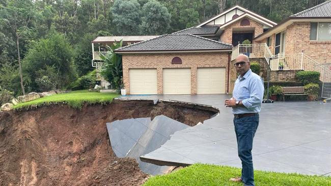 Naizal Buksh outside his Emu Plains home. Picture: Simran Gill