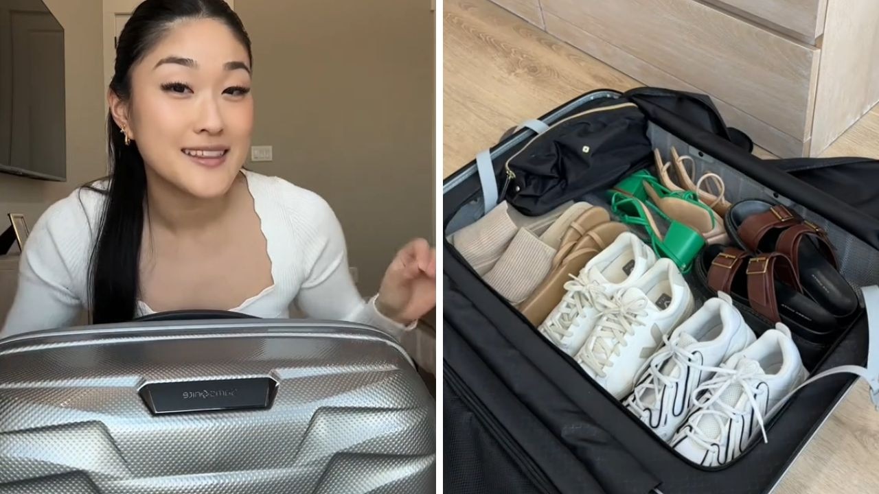 Travel lighter with up to 52 per cent off Samsonite this Amazon Prime Day. Picture: TikTok/@jenniesuk.