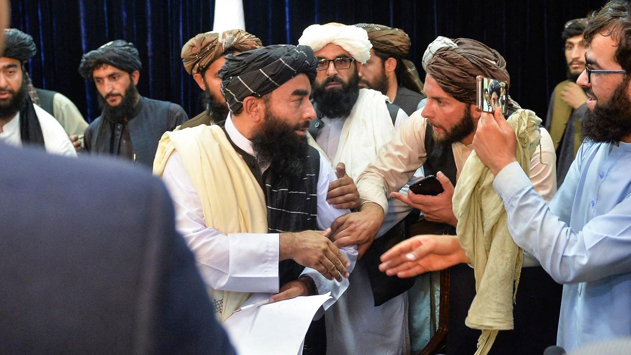 Taliban spokesperson Zabihullah Mujahid claimed “we hold no grudges against anyone”. Picture: Hoshang Hashimi / AFP