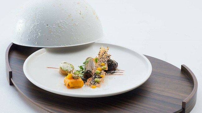 One of chef Dan Arnold plates at the 2017 Bocuse d'or 2017 for Team Australia