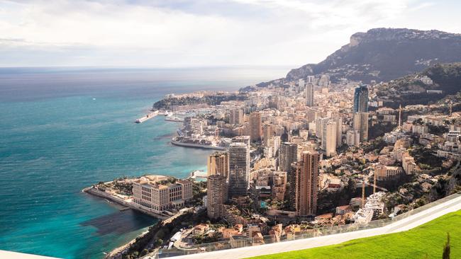 The jaw dropping view of the Monte Carlo coast line. Picture: Supplied