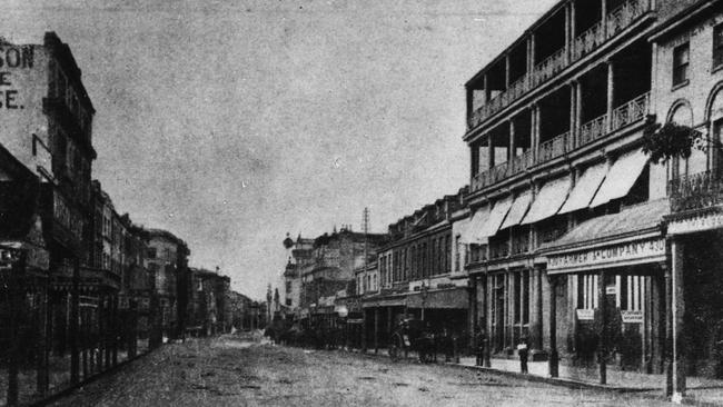 George Steet looking towards King Street in 1882.