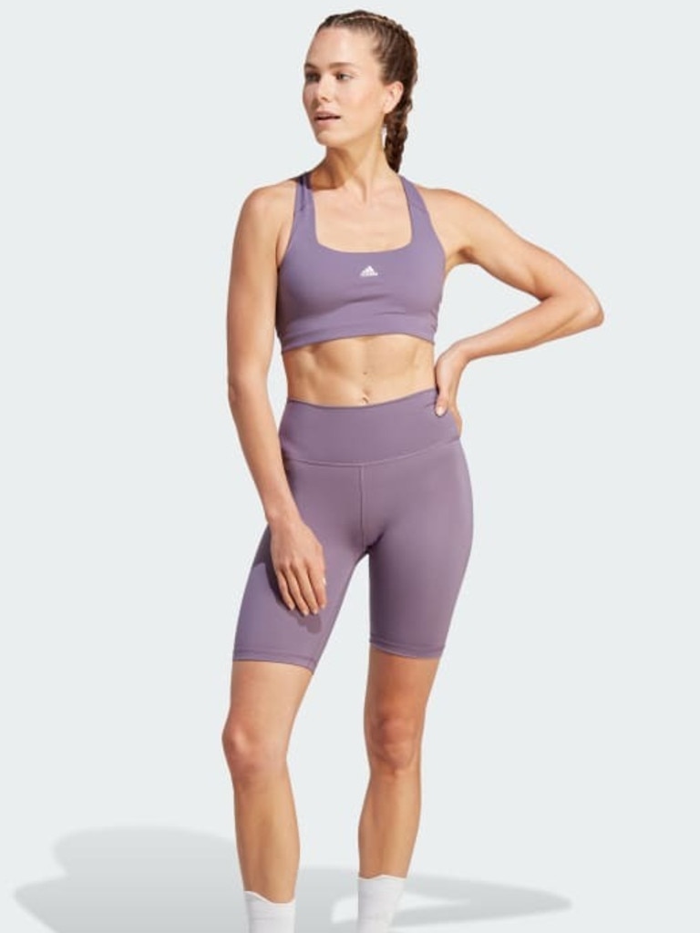 Misses and Womens Knit Sports Bra, Leggings and Bike Shorts