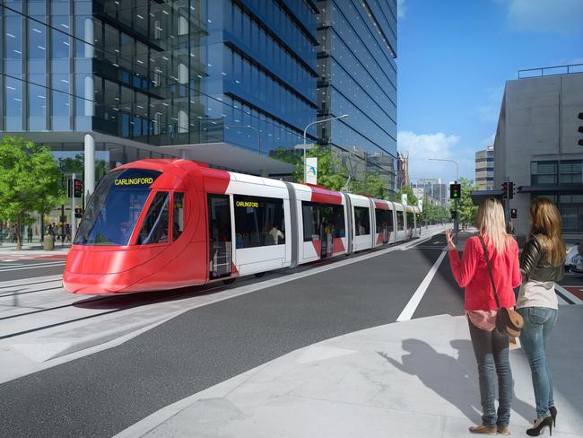 The light rail in Parramatta will transform the west. Picture: Supplied