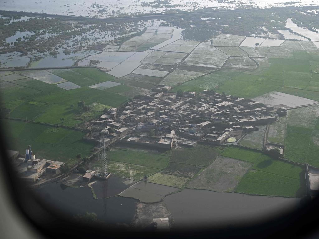 Nearly a third of Pakistan is under water — an area the size of the United Kingdom — following months of record monsoon rains that have killed 1,300 people.