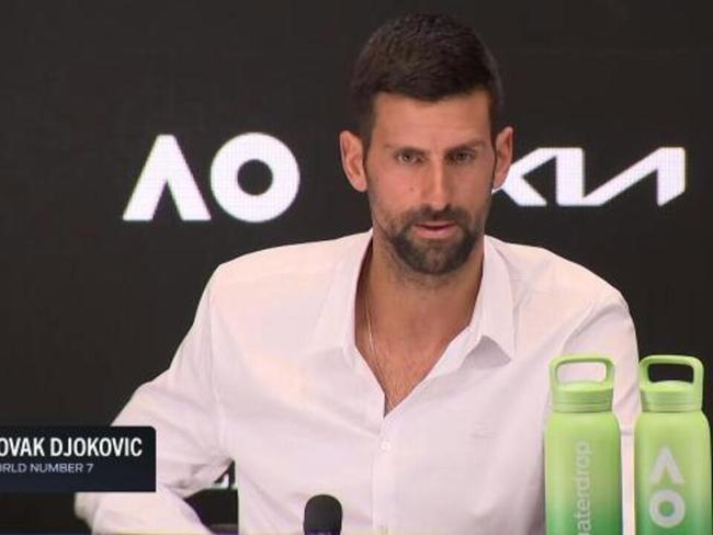 Djokovic questioned on being "poisoned"