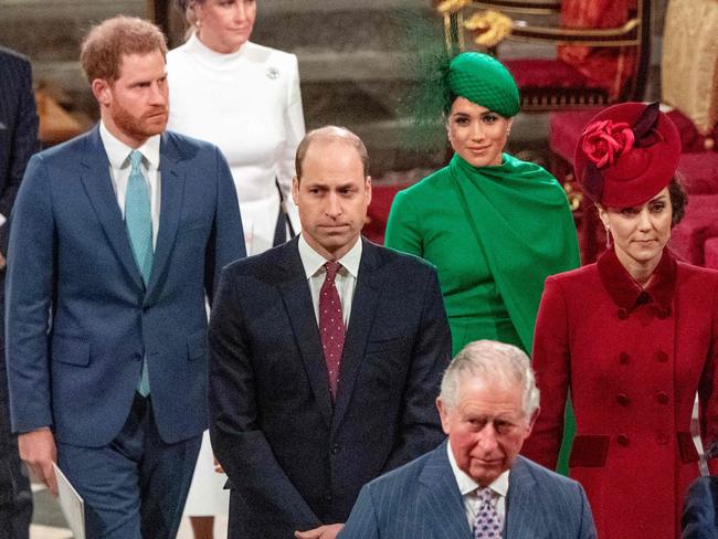 Not so happy families in Westminster Abbey in March 2020. Picture: Phil Harris/AFP