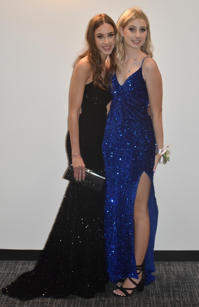 Lexi Van Herberghen and Alannis Rusk at the 2022 Nambour State College formal. Picture: Eddie Franklin