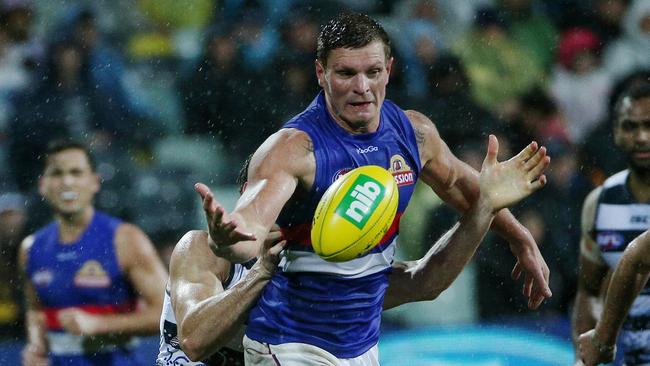 Jack Redpath in his AFL debut in 2014. Picture: Colleen Petch.