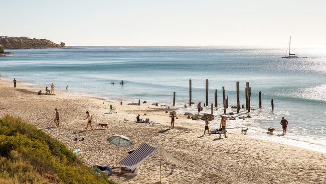 Port Willunga is ripe for exploring from both above and below the water. Picture: SATC