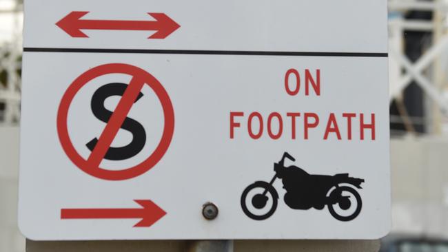 The City of Port Phillip has also banned motorcycles from parking on the footpath around Luna Park and the Vineyard at St Kilda. Picture: Chris Eastman