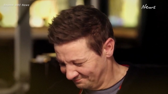 Jeremy Renner's tears in first interview since snow plough accident