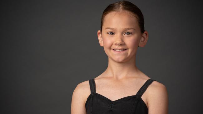 Vivienne Hinz, 10, from Reynella Braeview Calisthenics Club. Picture: Supplied