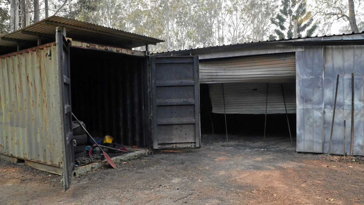 Nymboida Camping and Canoeing after the blaze passed through the area last night. November 9, 2019.