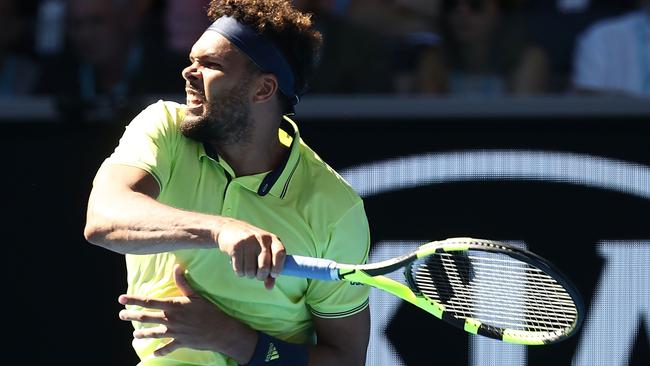 Tsonga had to pull out everything to beat Shapovalov. Picture: Getty Images