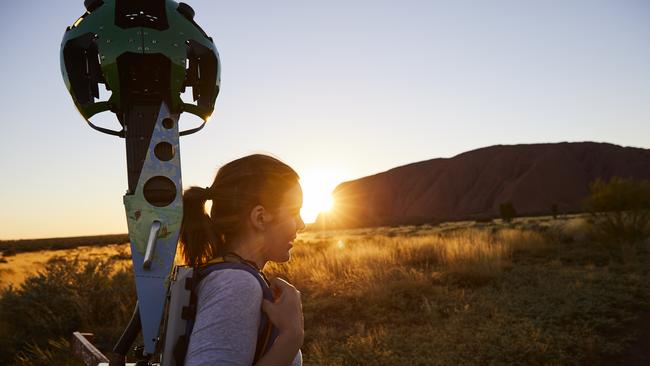 Google has taken its StreetView cameras to Uluru-Kata Tjuta National Park in the Northern Territory to make the journey available for anyone to view online.