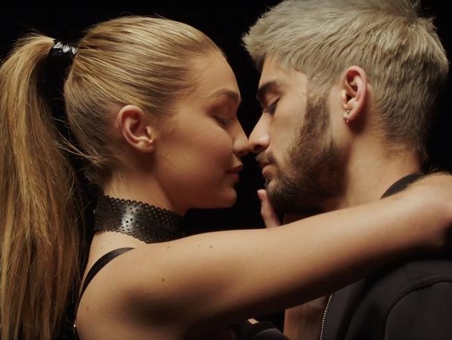 Hadid features in Malik’s music video for <i>Pillowtalk</i>.