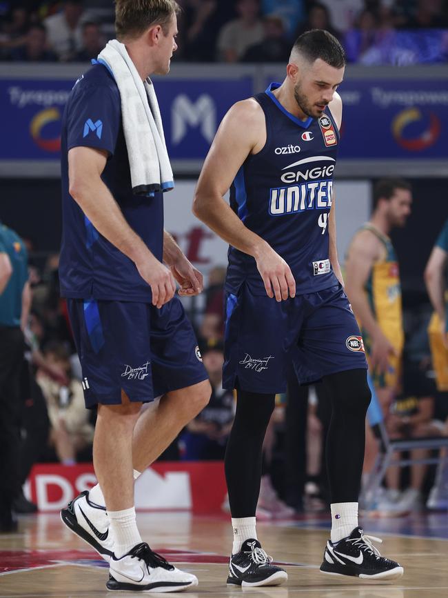 Goulding battled a niggling ankle injury during the NBL finals series. Picture: Daniel Pockett/Getty Images