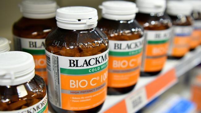 Blackmores shares are dropping after the company reported a decline in China sales. Picture: AAP Image/Joel Carrett.