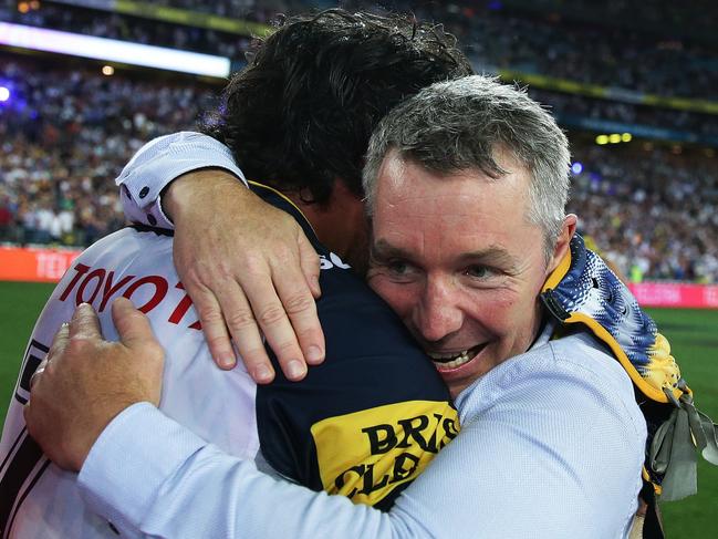 Former Cowboy’s coach Paul Green beat Brisbane to claim the title in 2015. Picture: Brett Costello