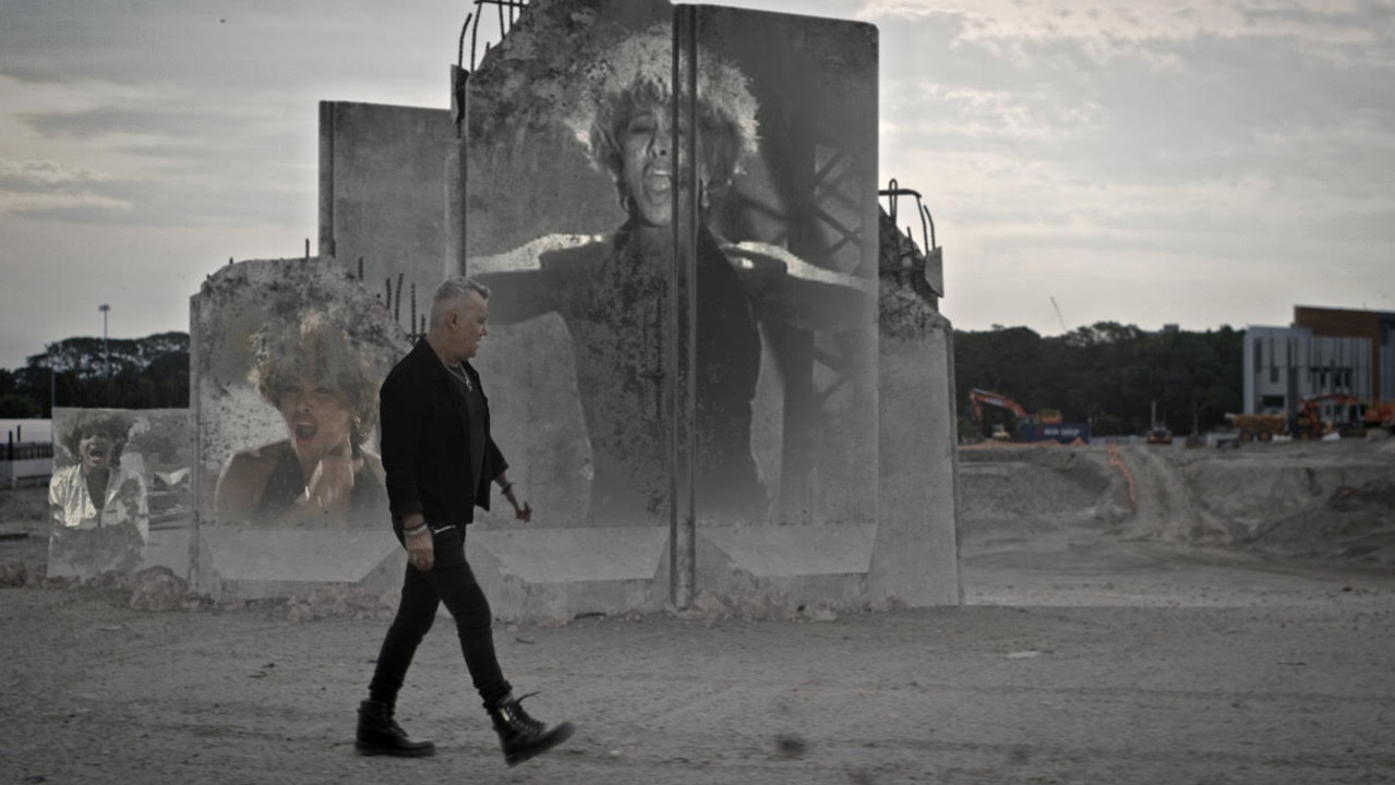 Tina Turner’s classic clip is revisited as Jimmy Barnes takes a walk through the SFS ruins