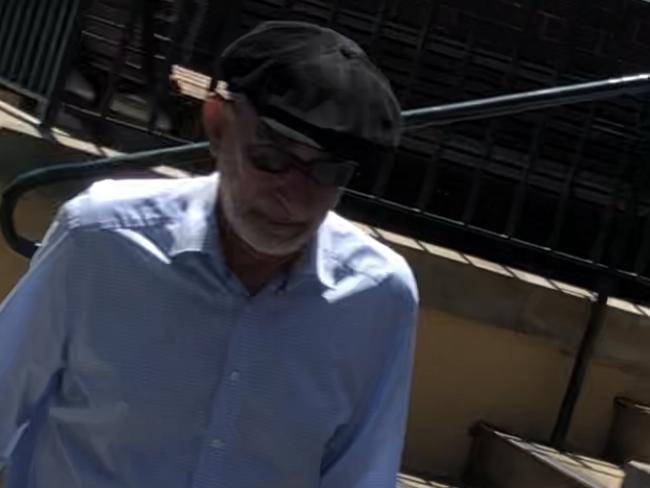 Faramarz Atshan, 71, of Mona Vale, outside Manly Local Court after he was convicted of sexual touching offences for using his bare toes to touch the bottoms of girls and young women sitting on northern beaches' buses. Picture: Manly Daily