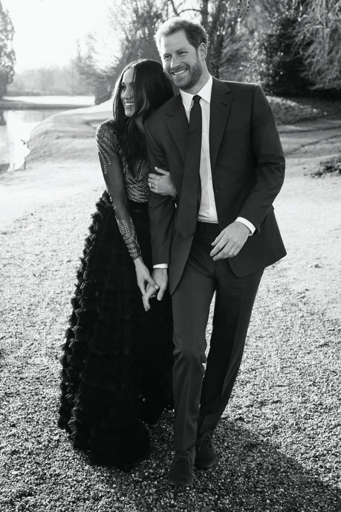 <p><em>Image credit: courtesy of Kensington Palace</em></p><p>Meghan Markle wearing Ralph and Russo for her engagement portrait in 2017.</p><p><strong>Shop Ralph and Russo <a href="https://go.skimresources.com?id=145349X1630325&amp;xs=1&amp;url=https%3A%2F%2Fwww.farfetch.com%2Fau%2Fshopping%2Fwomen%2Fdesigner-ralph-russo%2Fitems.aspx" target="_blank" rel="nofollow noopener">here</a>.</strong></p>