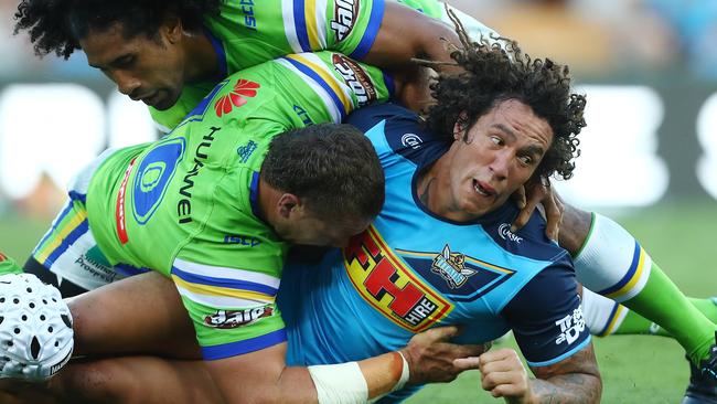 Proctor’s touching up Rapana was friendly. (Chris Hyde/Getty Images)