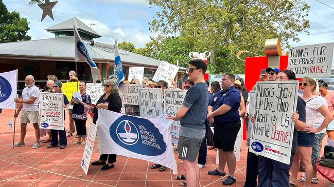 The rally. Picture: NSWNMA