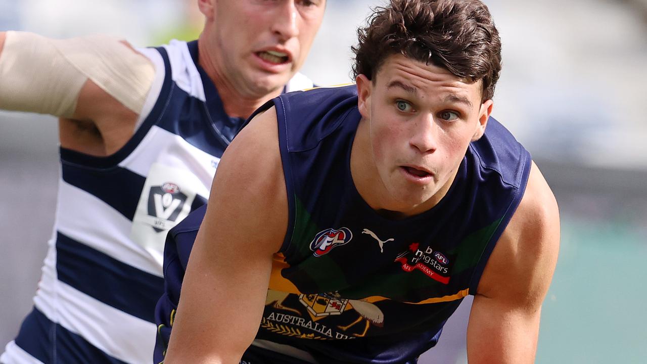 Midfielder Finn Callaghan would be a great pick for the Crows. Picture: Michael Klein