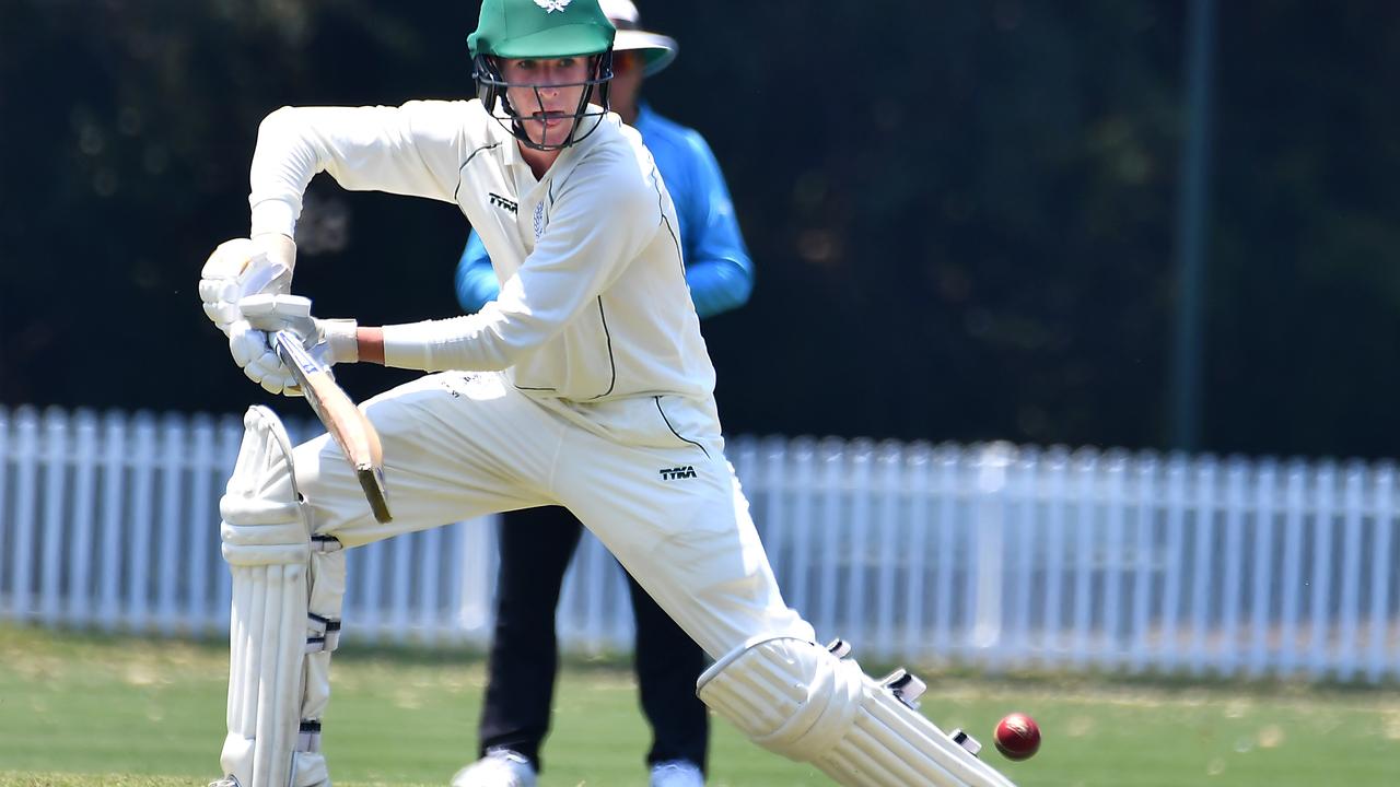 Brisbane Boys College batsman Blake Armstrong. Picture, John Gass