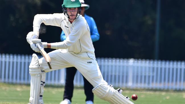 Brisbane Boys College batsman Blake Armstrong. Picture, John Gass