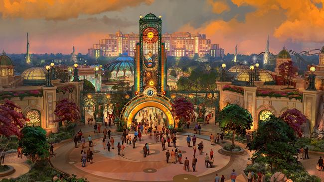 One of the largest and most expensive theme parks in history is set to open its doors on May 22 when Universal Orlando Resort opens its third theme park Epic Universe. Built over 750 acres at a cost of $US 7.7 billion ($A13bn), Epic Universe is set to be a must-visit for kids young and old. Photo: Universal Epic Universe