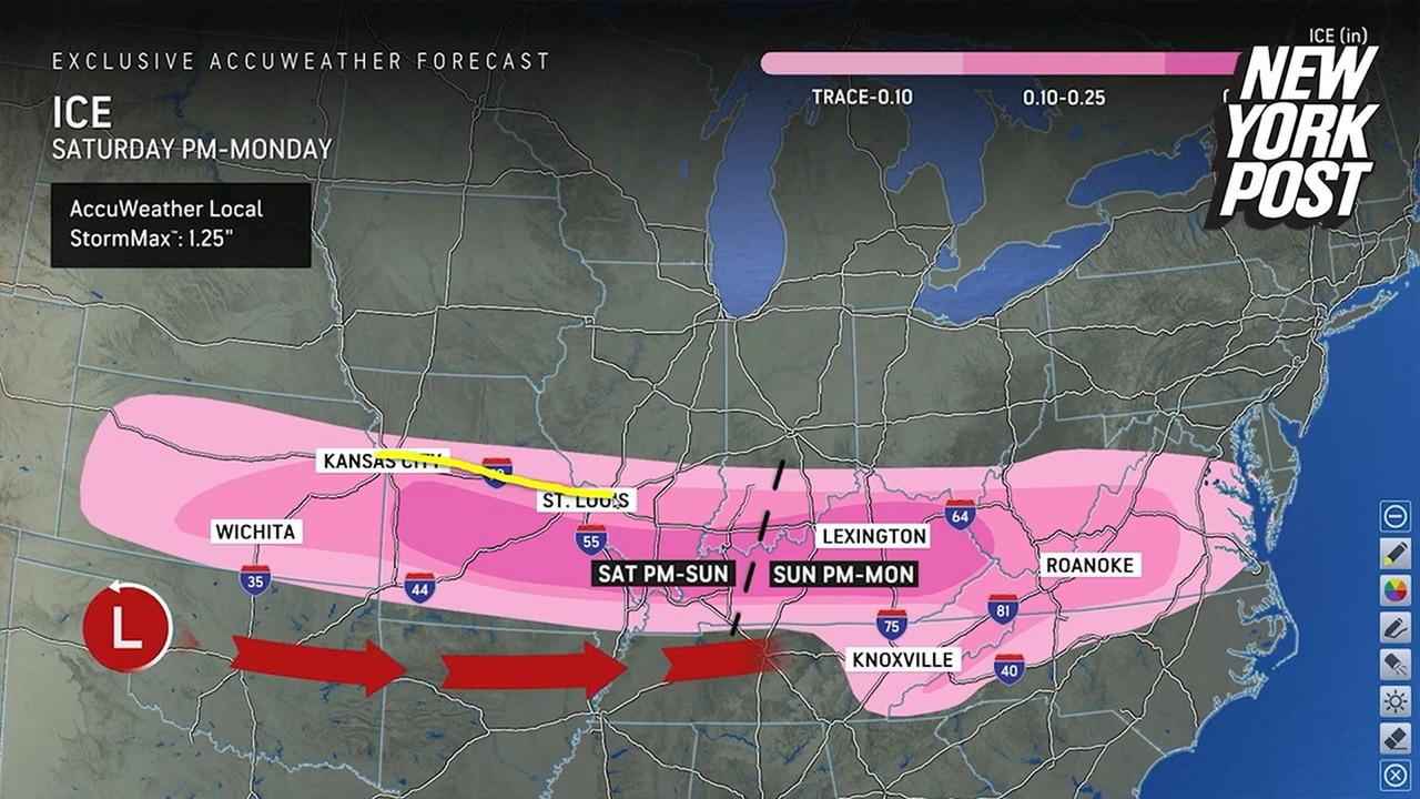 Suggestive winter storm map inspires crude jokes online