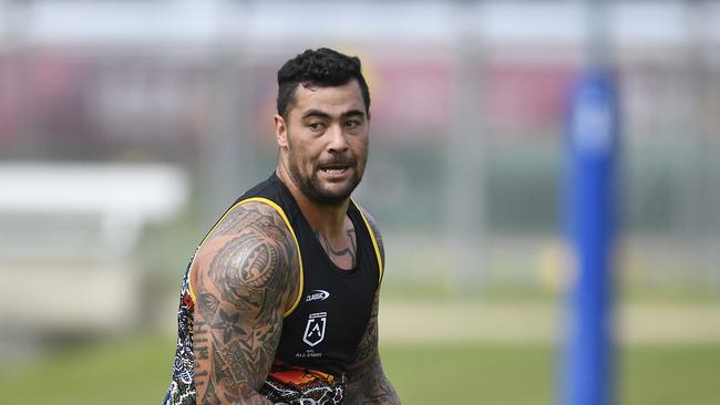 Andrew Fifita is set to be axed for Round 1, with coach John Morris selecting him on an extended bench. Picture: Getty Images.