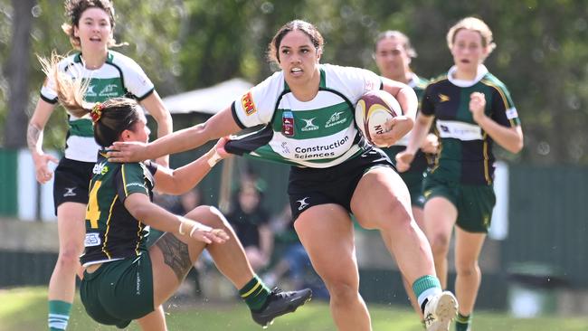 Sunnybank player Ana Drotini Club rugby women Sunnybank v Wests Saturday August 5, 2023. Picture, John Gass