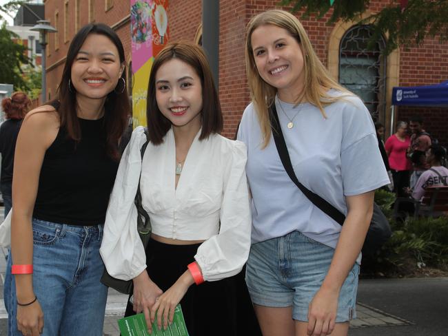 Students soak in O-Week at UniSA City West campus. Picture: Dean Martin