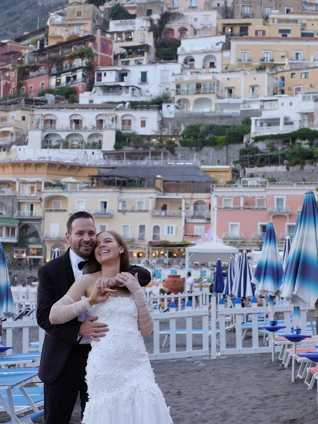 Cale and Kaila Porter married on the Amalfi Coast last year. Picture: I Do Cinema