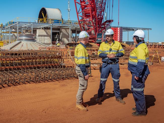 Workers at Liontown Resources' Kathleen Valley project in Western Australia.   Picture: Supplied