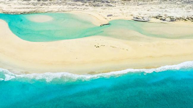 Helicopter flight over Coconut Wells, near Broome. Picture: Tourism WA