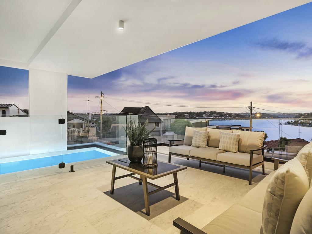 It wouldn’t be luxury without 360-degree water views and a … lift.