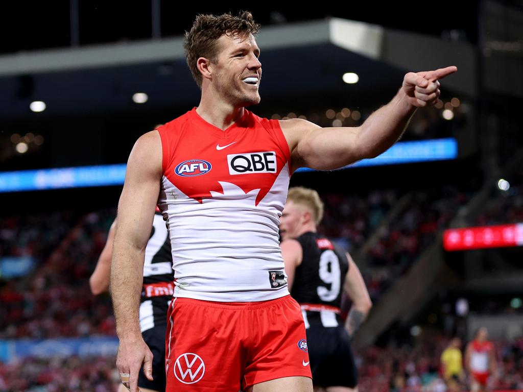 The 31-year-old will be remembered fondly by Swans fans and players alike. Picture: Brendon Thorne/AFL Photos/via Getty Images