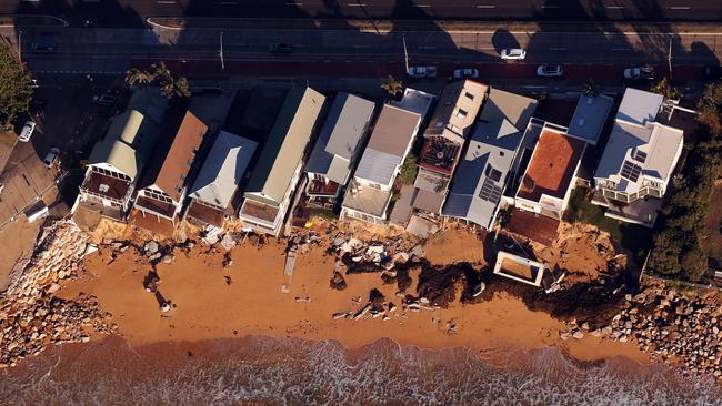 Collaroy Beach after the 2016 storm.