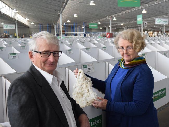 Fine reputation: David and Susan Rowbottom have been praised for their product and their influence in the wool industry.